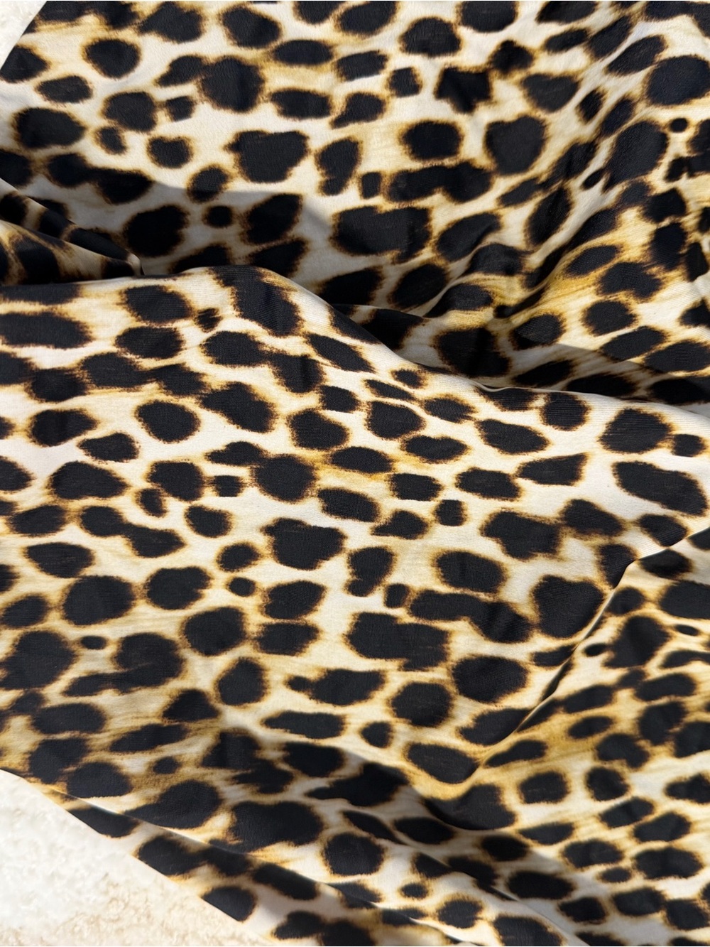 torrid Leopard Print Swimwear in Black and Tan